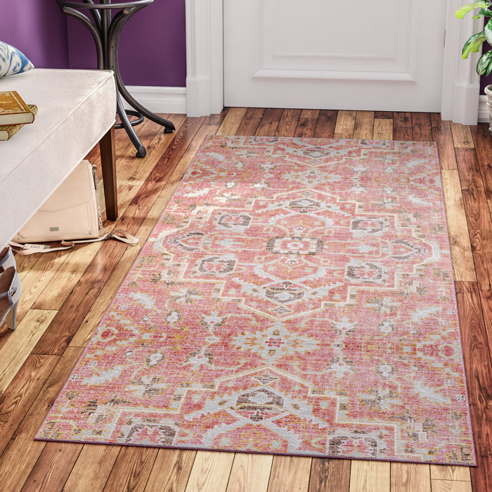 World Menagerie Teppich Damiani in Blassrosa & Bewertungen | Wayfair.de